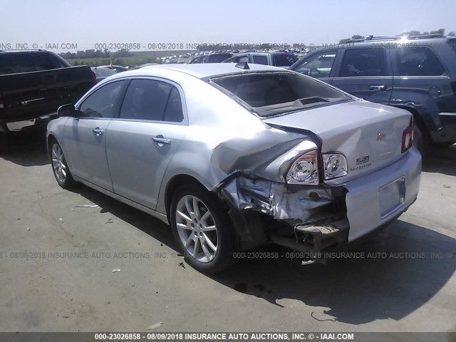 1G1ZG5E73CF305606 - 2012 CHEVROLET MALIBU LTZ 银色 照片 3
