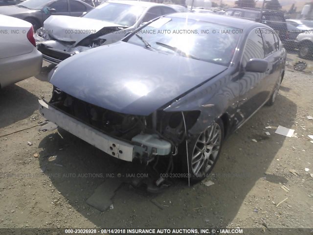 JTHBE96S470024673 - 2007 LEXUS GS 350 BLUE photo 2