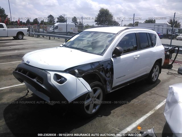 1J4NT5FB5BD287523 - 2011 JEEP COMPASS LIMITED WHITE photo 2