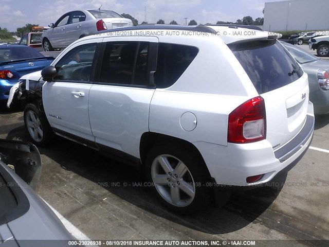 1J4NT5FB5BD287523 - 2011 JEEP COMPASS LIMITED WHITE photo 3