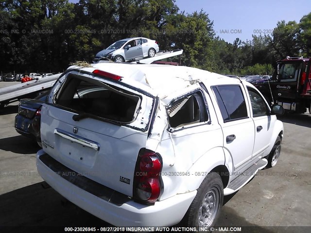 1D8HB58DX4F105893 - 2004 DODGE DURANGO LIMITED WHITE photo 6