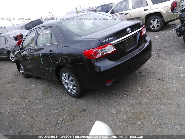 JTDBU4EE8DJ117866 - 2013 TOYOTA COROLLA S/LE BLACK photo 3