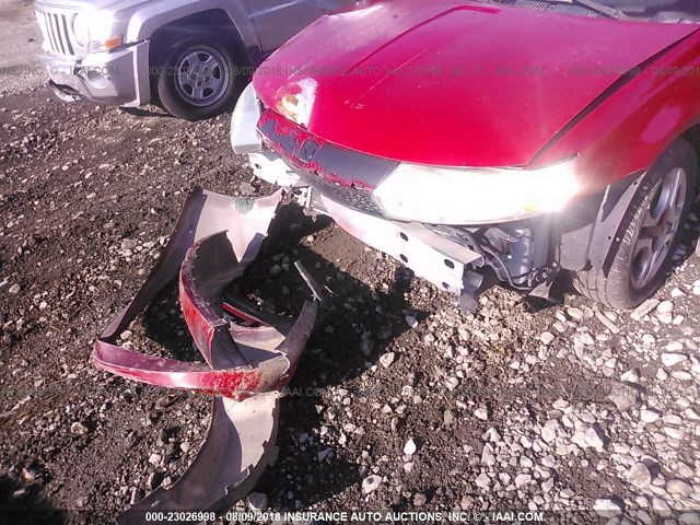 1G8AN15F17Z116591 - 2007 SATURN ION LEVEL 2 RED photo 6