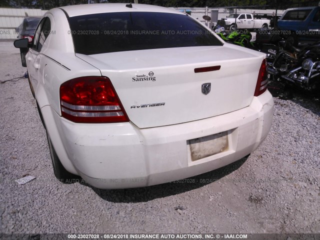 1B3LC46K38N207244 - 2008 DODGE AVENGER SE WHITE photo 6