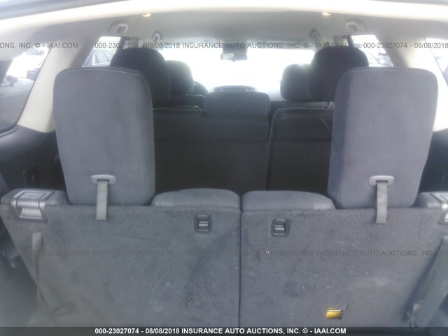 5N1AR2MN3EC671126 - 2014 NISSAN PATHFINDER S/SV/SL/PLATINUM SILVER photo 8