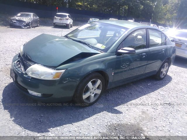 1G8AL55F36Z158921 - 2006 SATURN ION LEVEL 3 GREEN photo 2