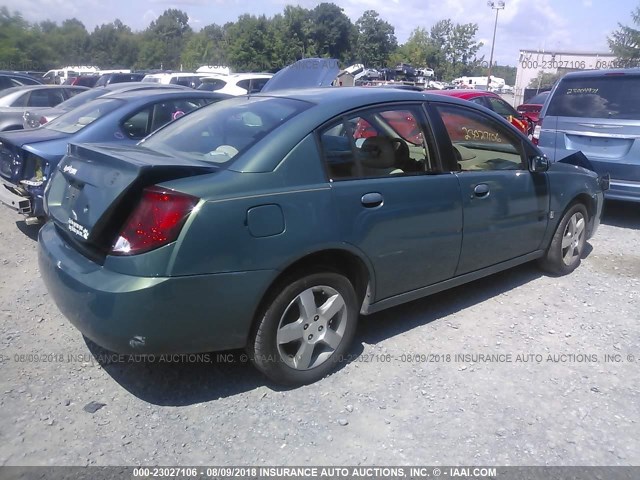 1G8AL55F36Z158921 - 2006 SATURN ION LEVEL 3 GREEN photo 4