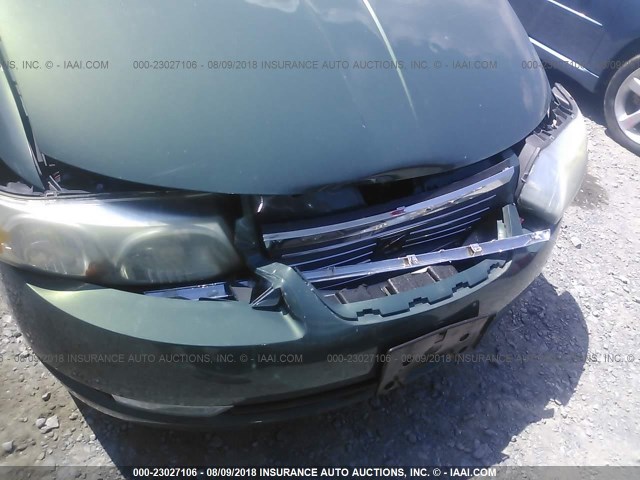 1G8AL55F36Z158921 - 2006 SATURN ION LEVEL 3 GREEN photo 6