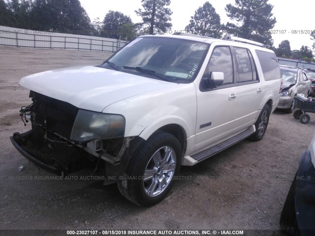 1FMFK19557LA54200 - 2007 FORD EXPEDITION EL LIMITED CREAM photo 2