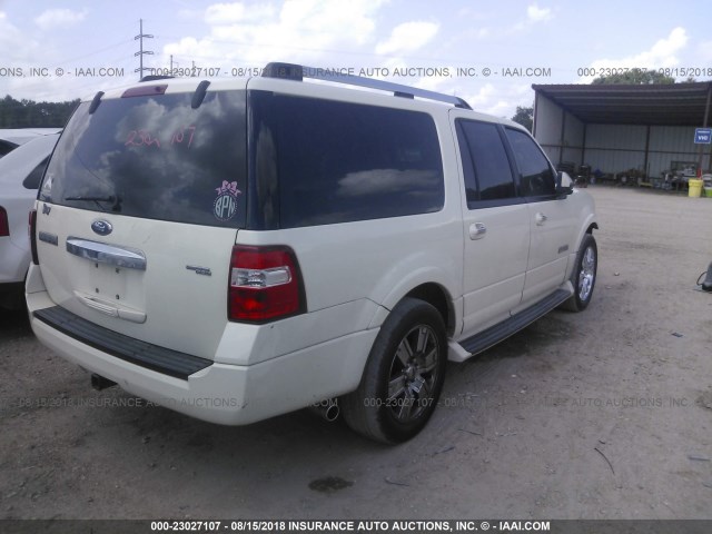 1FMFK19557LA54200 - 2007 FORD EXPEDITION EL LIMITED CREAM photo 4