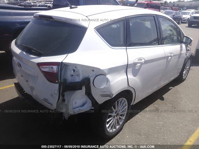 1FADP5BU2DL524285 - 2013 FORD C-MAX SEL WHITE photo 4