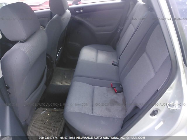 2T1KR32E94C167445 - 2004 TOYOTA COROLLA MATRIX XR SILVER photo 8