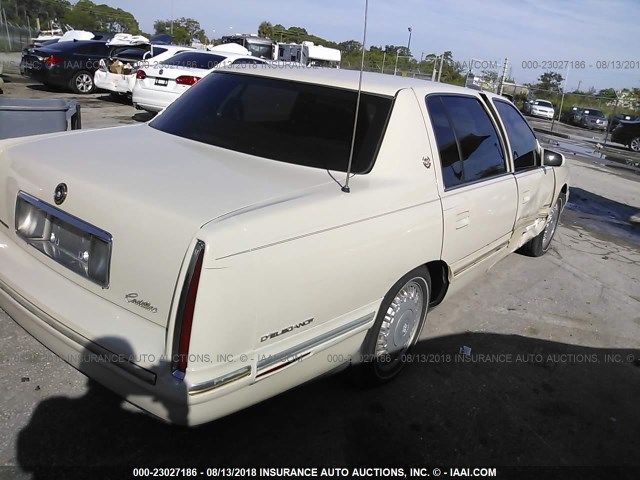 1G6KE54Y6VU260882 - 1997 CADILLAC DEVILLE DELEGANCE WHITE photo 4