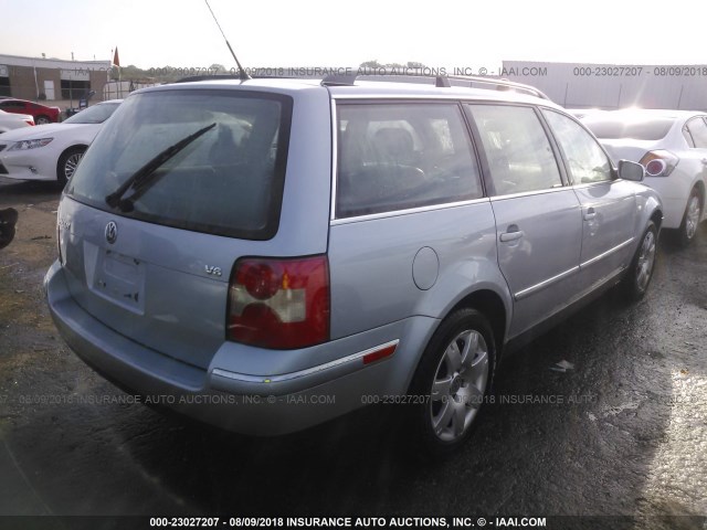 WVWWH63B03E066347 - 2003 VOLKSWAGEN PASSAT GLX ღია ლურჯი ფოტო 4