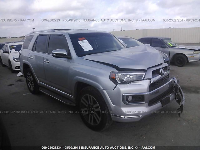 JTEBU5JR8F5222476 - 2015 TOYOTA 4RUNNER SR5/LIMITED/TRAIL/TRD PRO SILVER photo 1