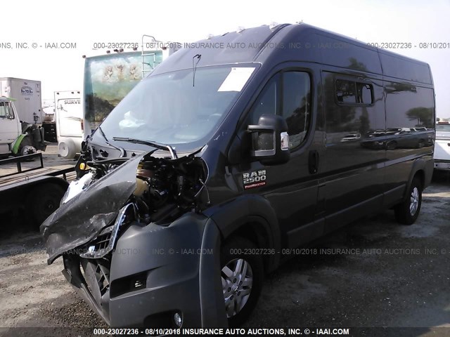 3C6TRVDG9JE117762 - 2018 RAM PROMASTER 2500 2500 HIGH GRAY photo 2