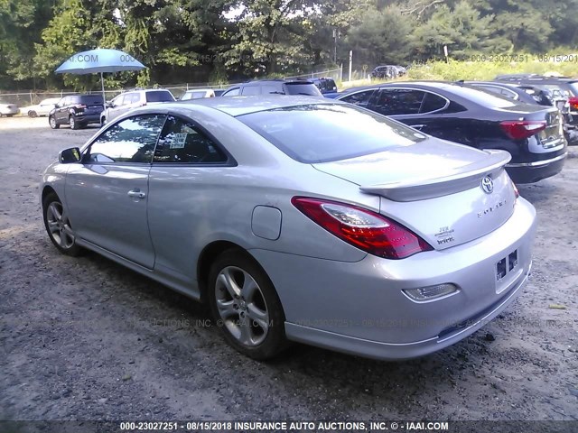 4T1CE30P77U758137 - 2007 TOYOTA CAMRY SOLARA SE/SLE SILVER photo 3