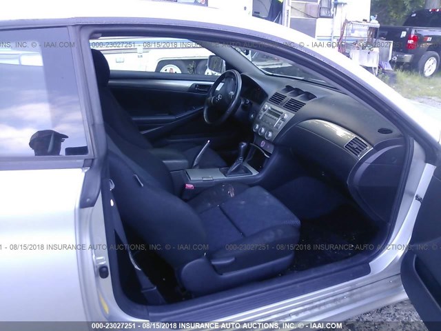 4T1CE30P77U758137 - 2007 TOYOTA CAMRY SOLARA SE/SLE SILVER photo 5