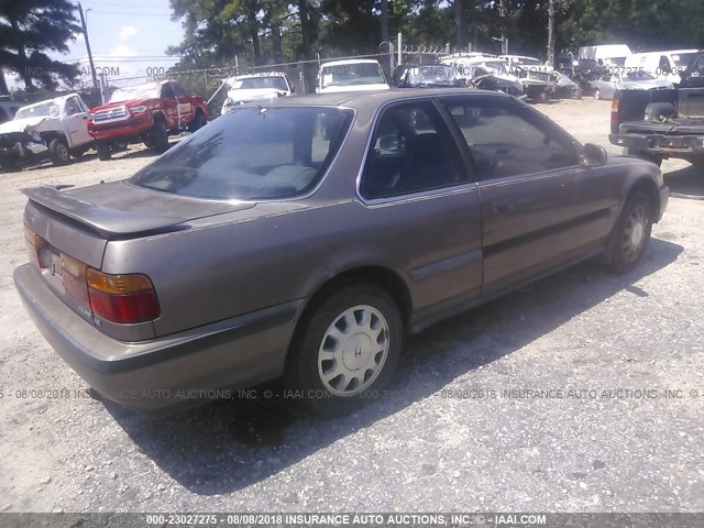 1HGCB7261MA031342 - 1991 HONDA ACCORD EX/EX-R BROWN photo 4