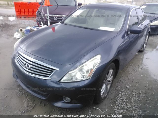 JN1CV6AP7CM622348 - 2012 INFINITI G37 SPORT BLUE photo 2