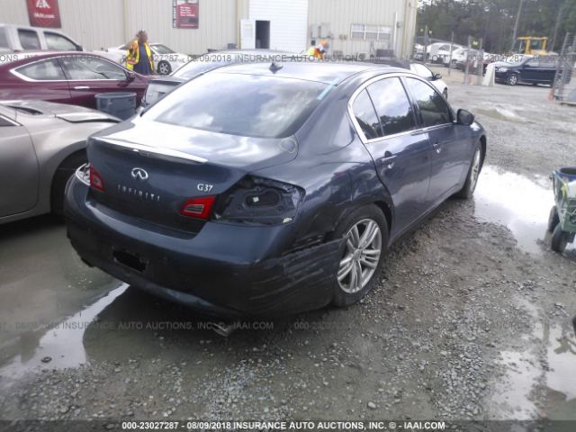 JN1CV6AP7CM622348 - 2012 INFINITI G37 SPORT BLUE photo 4