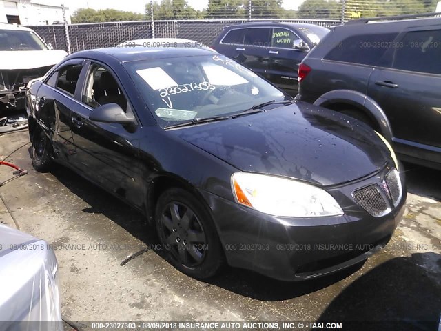 1G2ZF58B574253122 - 2007 PONTIAC G6 VALUE LEADER/BASE BLACK photo 1