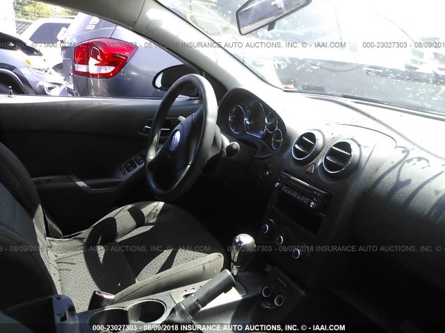 1G2ZF58B574253122 - 2007 PONTIAC G6 VALUE LEADER/BASE BLACK photo 5