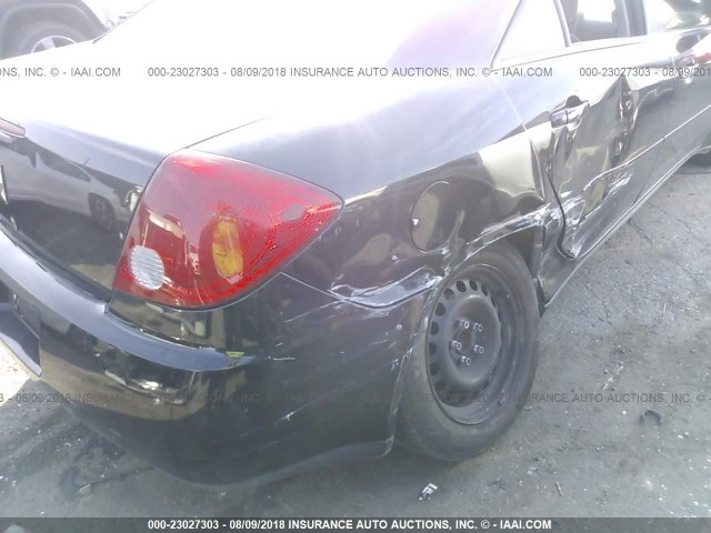 1G2ZF58B574253122 - 2007 PONTIAC G6 VALUE LEADER/BASE BLACK photo 6