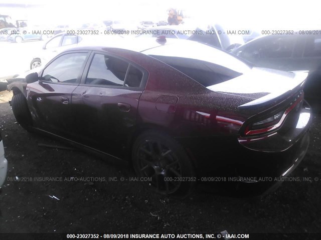 2C3CDXGJ1HH630016 - 2017 DODGE CHARGER R/T 392 MAROON photo 3