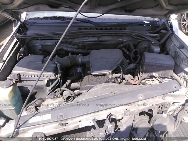 5TETX22NX5Z011284 - 2005 TOYOTA TACOMA ACCESS CAB Күміс фото 10