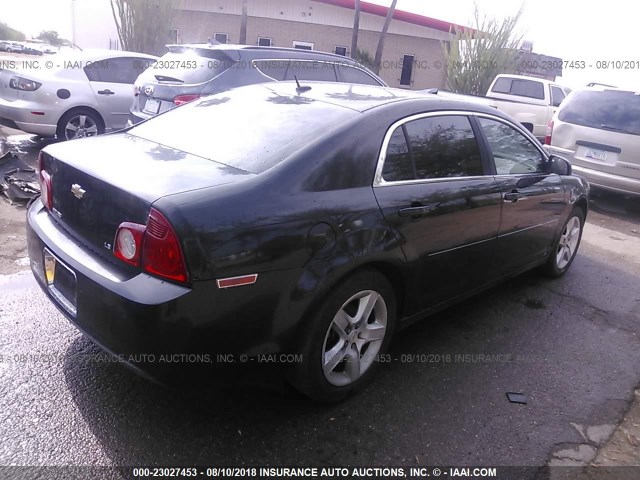 1G1ZG57B09F103753 - 2009 CHEVROLET MALIBU LS შავი ფოტო 4