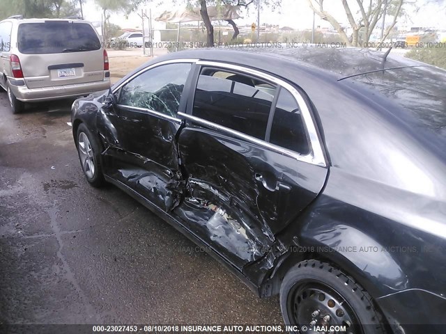 1G1ZG57B09F103753 - 2009 CHEVROLET MALIBU LS შავი ფოტო 6