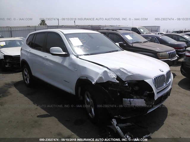 5UXWX5C54CL722390 - 2012 BMW X3 XDRIVE28I WHITE photo 1