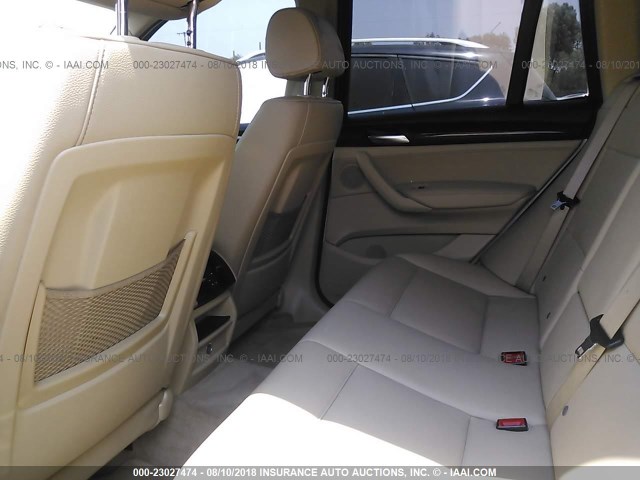 5UXWX5C54CL722390 - 2012 BMW X3 XDRIVE28I WHITE photo 8
