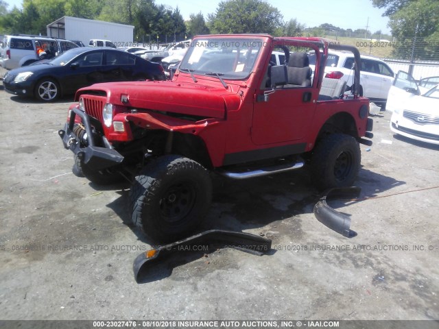 1J4FY29P0VP453445 - 1997 JEEP WRANGLER / TJ SE RED photo 2