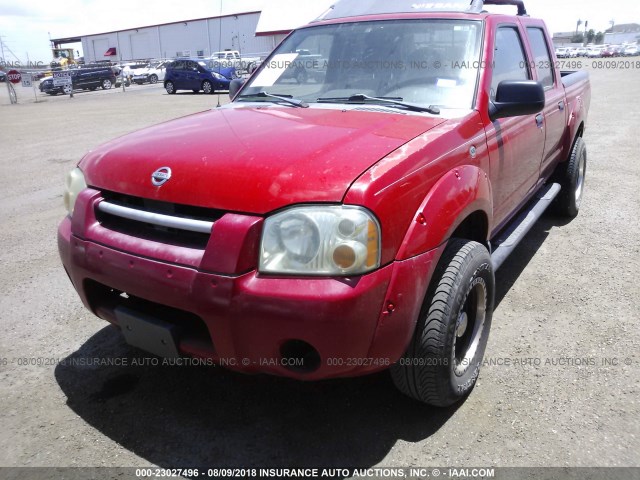 1N6ED27TX4C448043 - 2004 NISSAN FRONTIER CREW CAB XE V6 RED photo 6