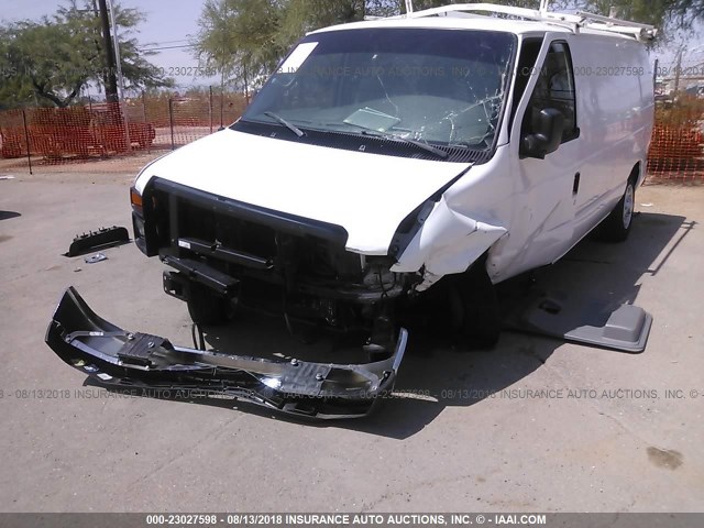 1FTNE14W38DB30600 - 2008 FORD ECONOLINE E150 VAN WHITE photo 6