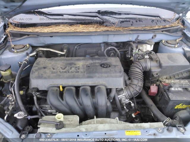 2T1KR32E25C410904 - 2005 TOYOTA COROLLA MATRIX XR BLUE photo 10