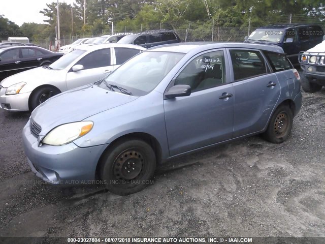 2T1KR32E25C410904 - 2005 TOYOTA COROLLA MATRIX XR BLUE photo 2