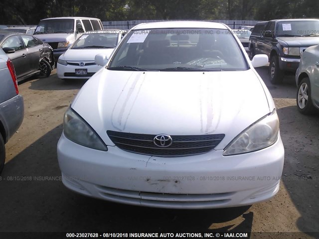 4T1BE32K43U191277 - 2003 TOYOTA CAMRY LE/XLE/SE WHITE photo 6