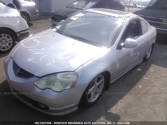 JH4DC53082C003942 - 2002 ACURA RSX TYPE-S SILVER photo 2