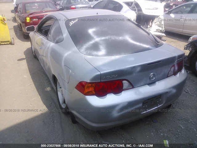 JH4DC53082C003942 - 2002 ACURA RSX TYPE-S SILVER photo 3