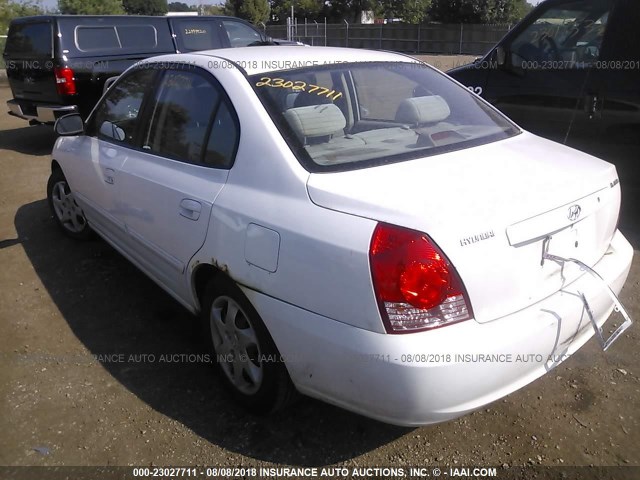 KMHDN46D16U267875 - 2006 HYUNDAI ELANTRA GLS/GT/LIMITED WHITE photo 3