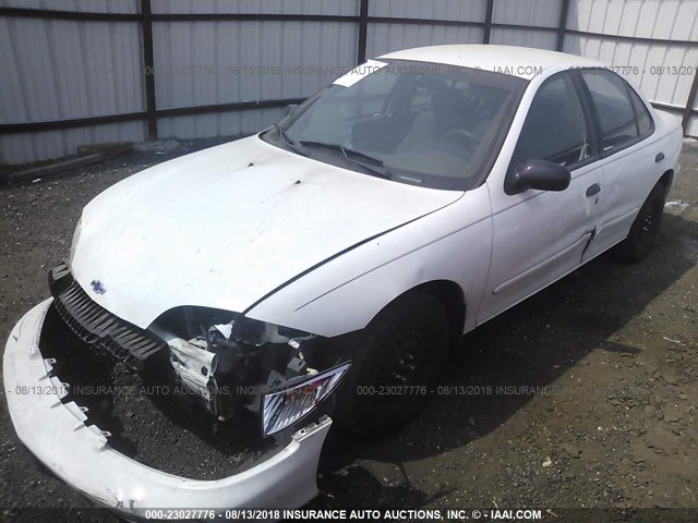 1G1JC524517377692 - 2001 CHEVROLET CAVALIER CNG WHITE photo 2