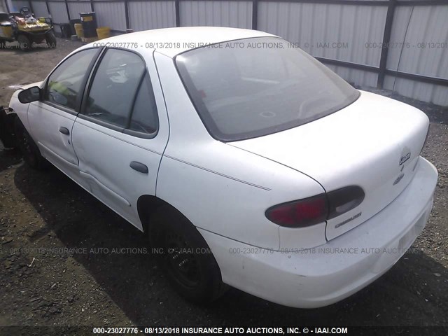 1G1JC524517377692 - 2001 CHEVROLET CAVALIER CNG WHITE photo 3