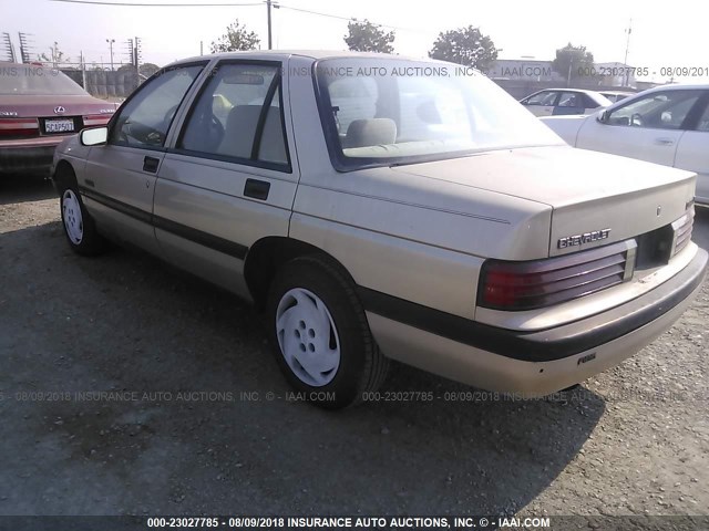 1G1LT53T1NY144326 - 1992 CHEVROLET CORSICA LT TAN photo 3