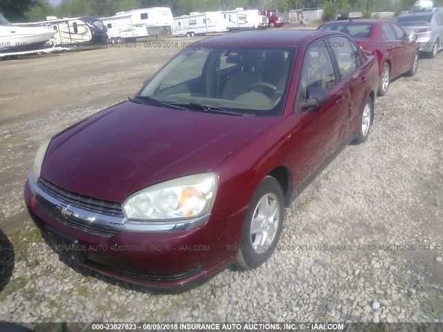 1G1ZT54854F130783 - 2004 CHEVROLET MALIBU LS RED photo 2