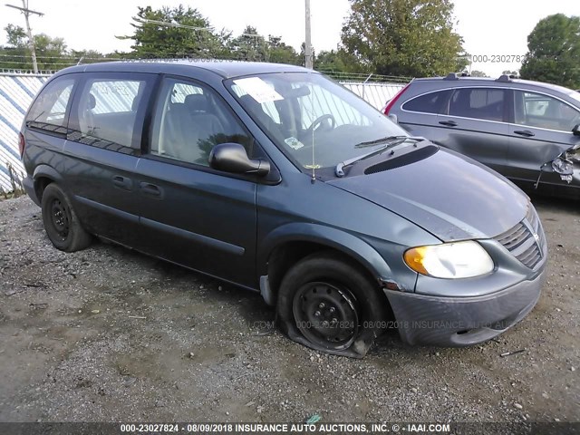 1D4GP25B25B336618 - 2005 DODGE CARAVAN SE Light Blue photo 1