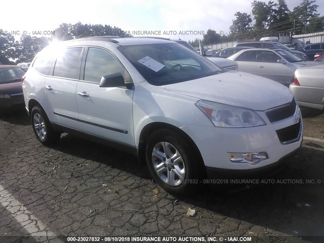 1GNLVEED5AS135415 - 2010 CHEVROLET TRAVERSE LS WHITE photo 1