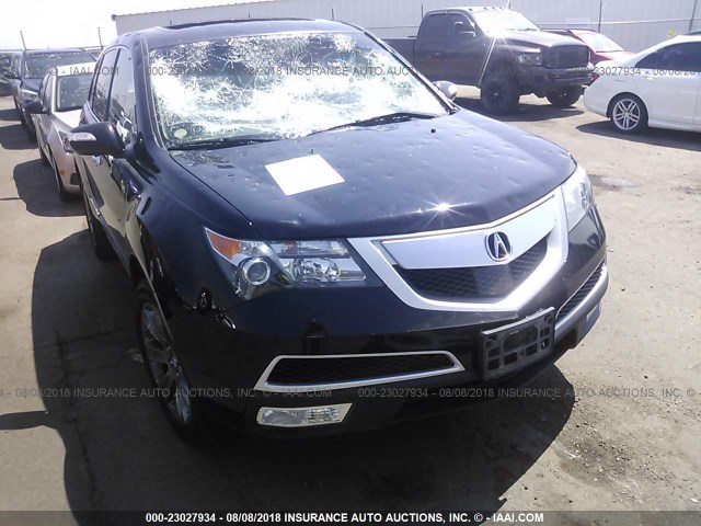 2HNYD2H6XCH543880 - 2012 ACURA MDX ADVANCE BLACK photo 6